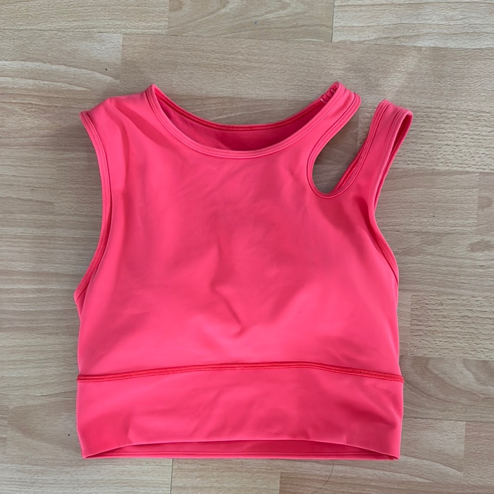 lululemon athletica orange Crop Top